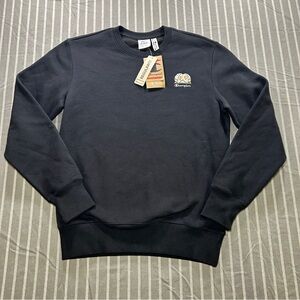 Champion crewneck sweatshirt with a small graphic logo Men's Small black NWT